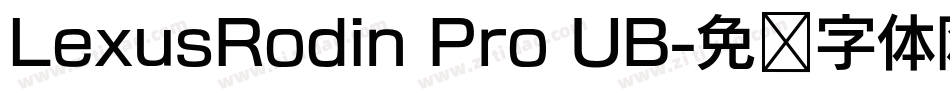 LexusRodin Pro UB字体转换